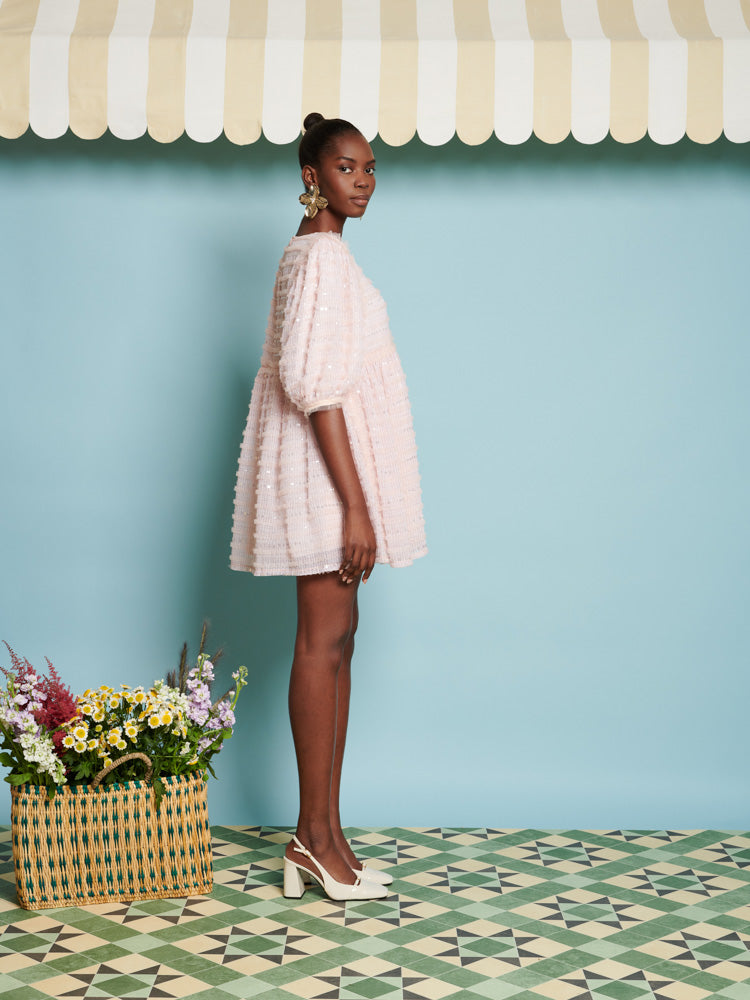 Rhubarb Sequin Mini Dress